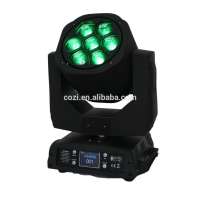 CAIZHI professional stage lighting 7*15w mini beam wash zoom bee eye led small moving head light pub club bar coffee shop sharp